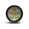 Dv8 32 Round 16 Watts Flood Light Beam 3850 Lumens Clear Lens Black Housing Bottom Mount R3.5E16W3W